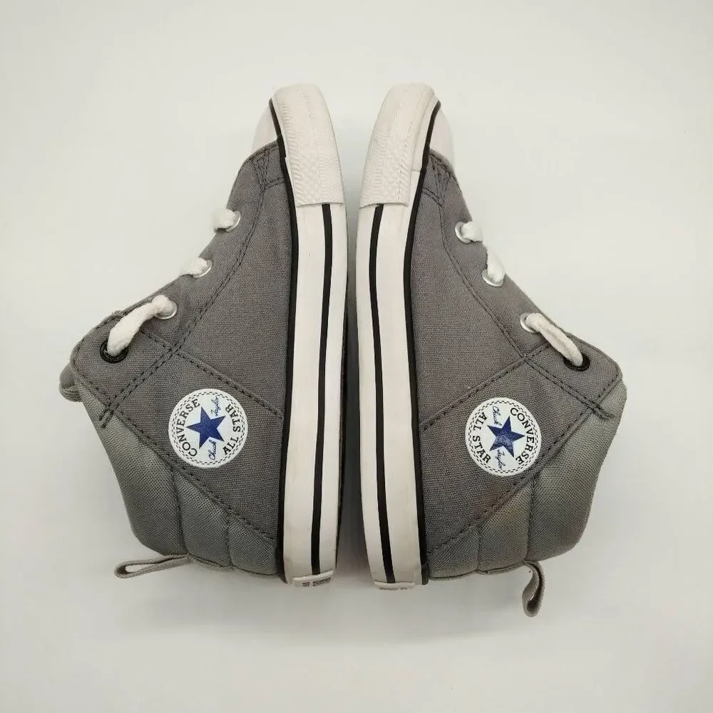 Converse Chuck Taylor All Star Hi Grey Casual Sneakers Infant Size 10 Baby Shoes
